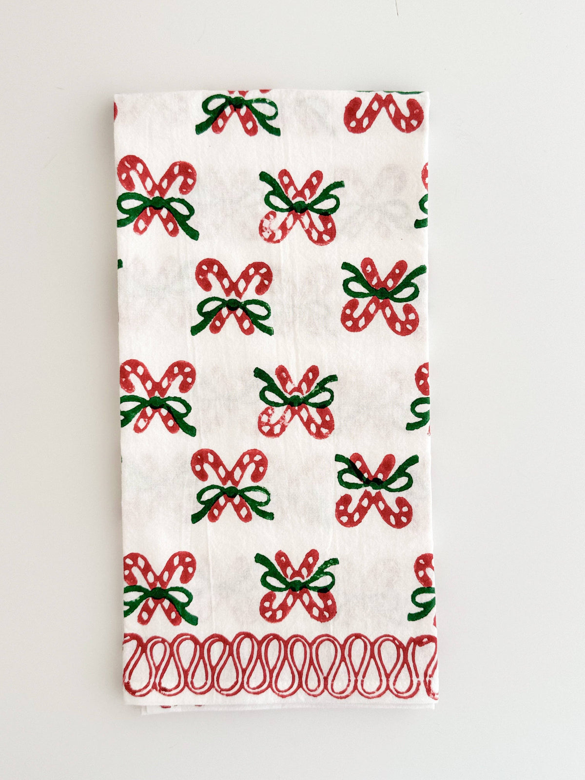 Candy Cane (small), Evergreen & Red