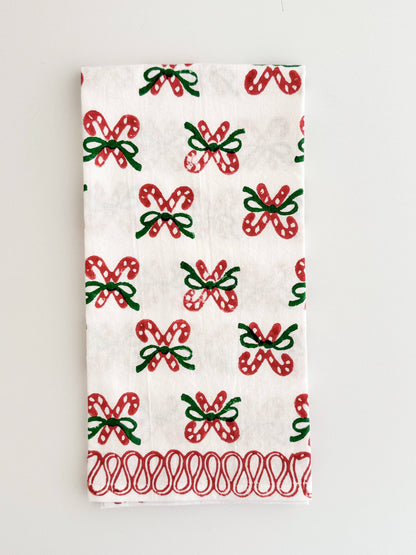 Candy Cane (small), Evergreen & Red