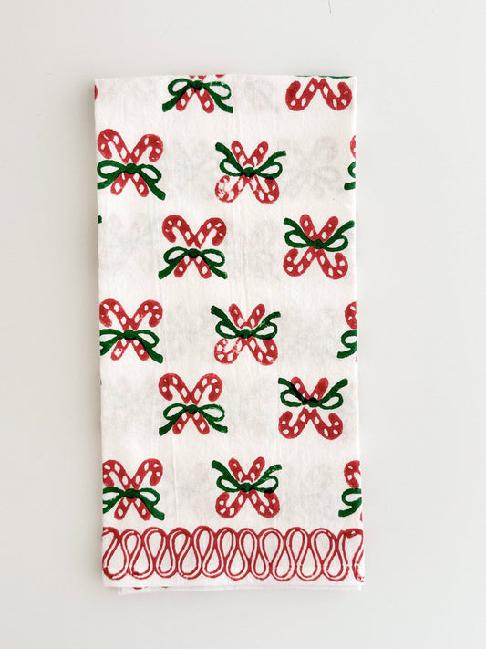 Candy Cane (small), Evergreen & Red