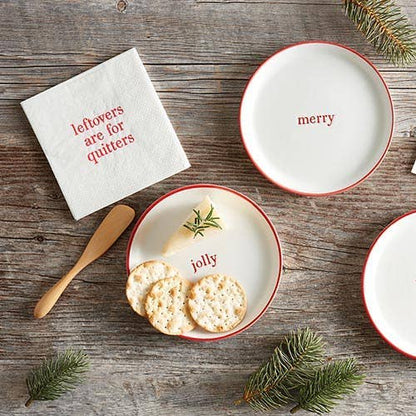 Angle - Face to Face Holiday Appetizer Plates - Set of 4