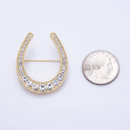 Horseshoe Brooch - Mahjong Gift