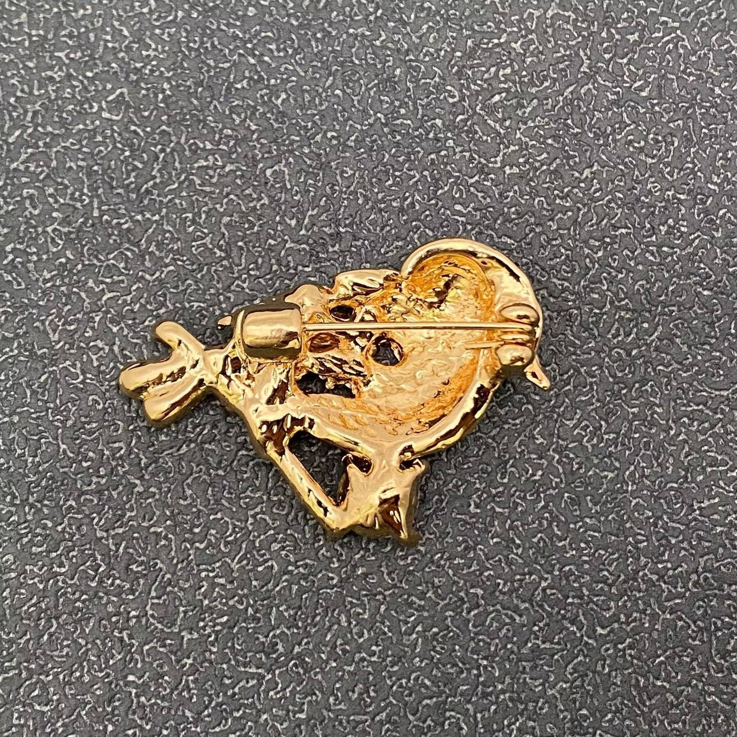 Rhinestone Magpie Bird Brooch