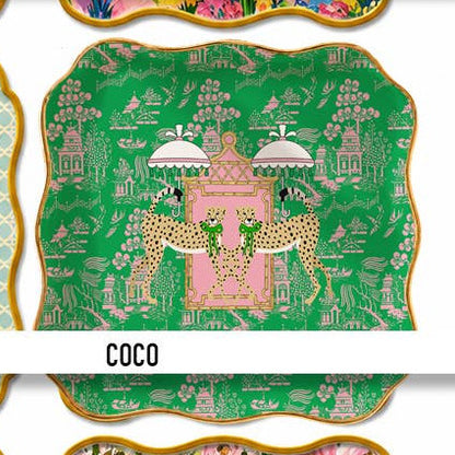Coco Boutique Monogram - Mahjong Dice Tray, Ceramic Dish