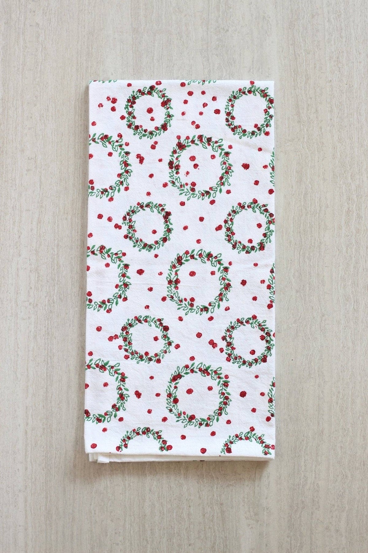Wreath, Evergreen & Red