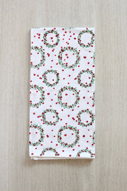 Wreath, Evergreen & Red