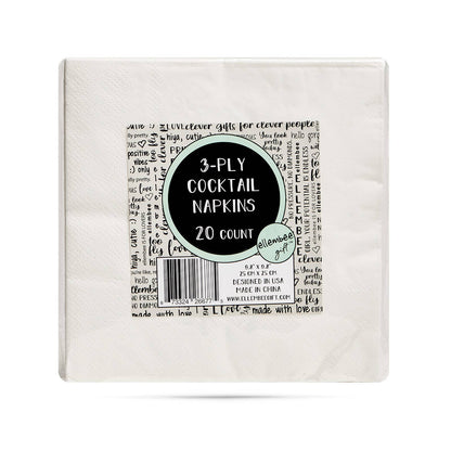 Cocktail Napkins - "I Love Board Games…" - Wh - 20 Pk