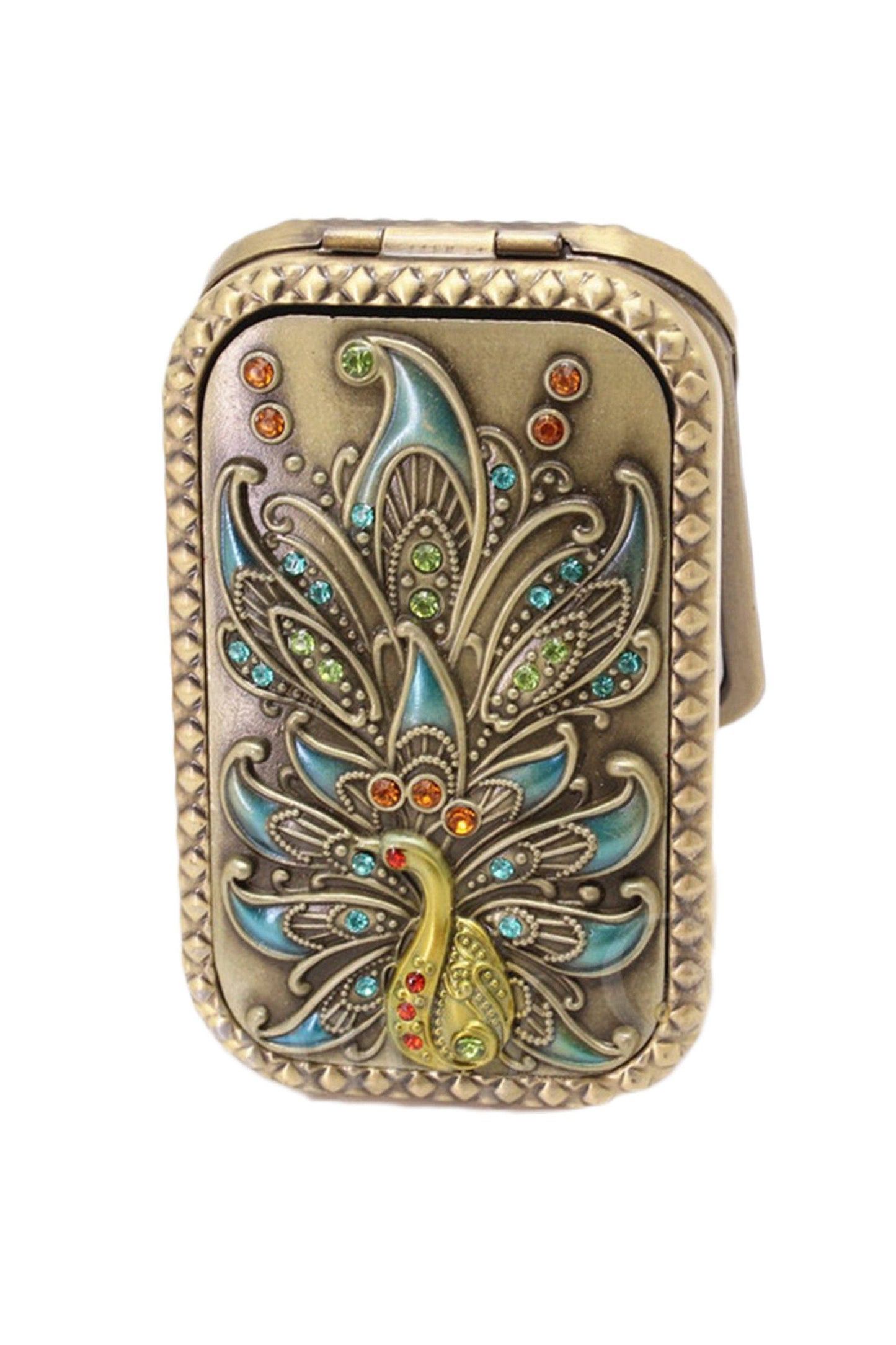 Peacock Portable Folding Mirror