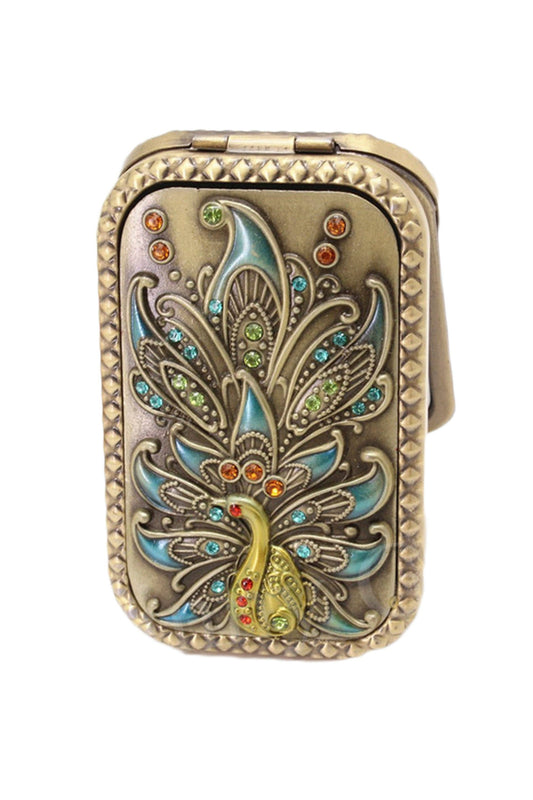 Peacock Portable Folding Mirror