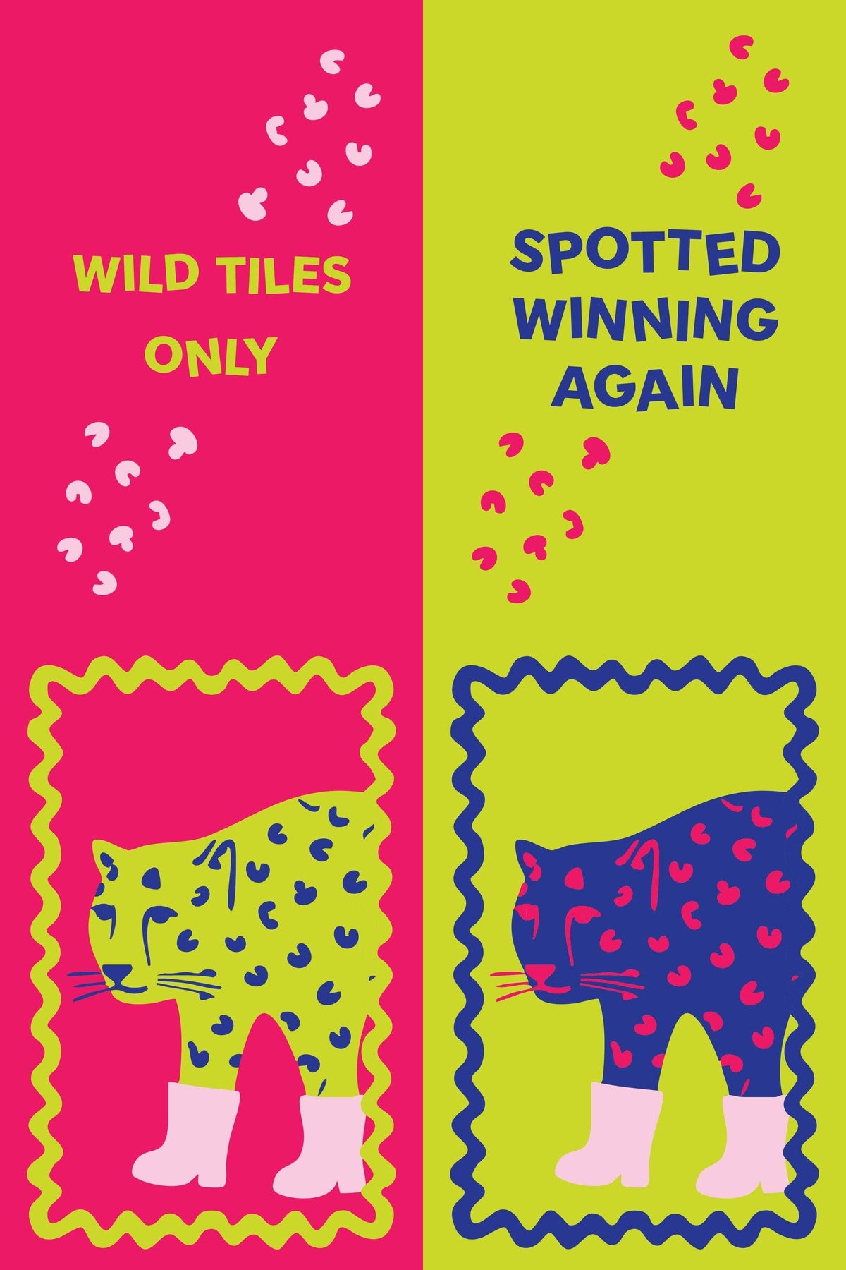 Girl Tribe Co - Cheetah Mahjong Shufflers Set of 2