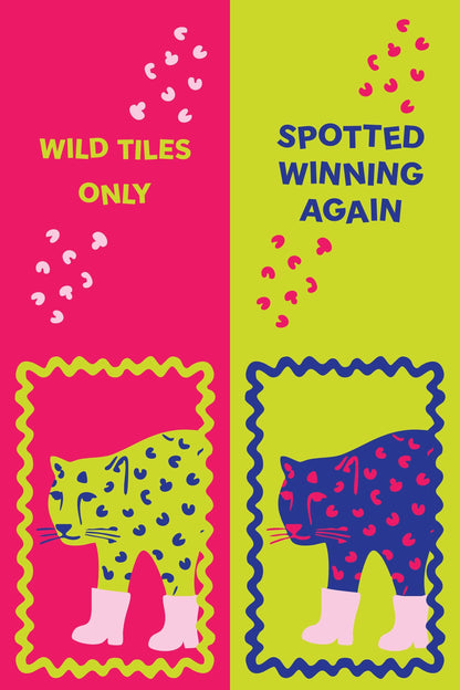 Girl Tribe Co - Cheetah Mahjong Shufflers Set of 2