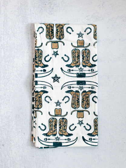 Tea Towel Set - Howdy Cowgirl, Midnight
