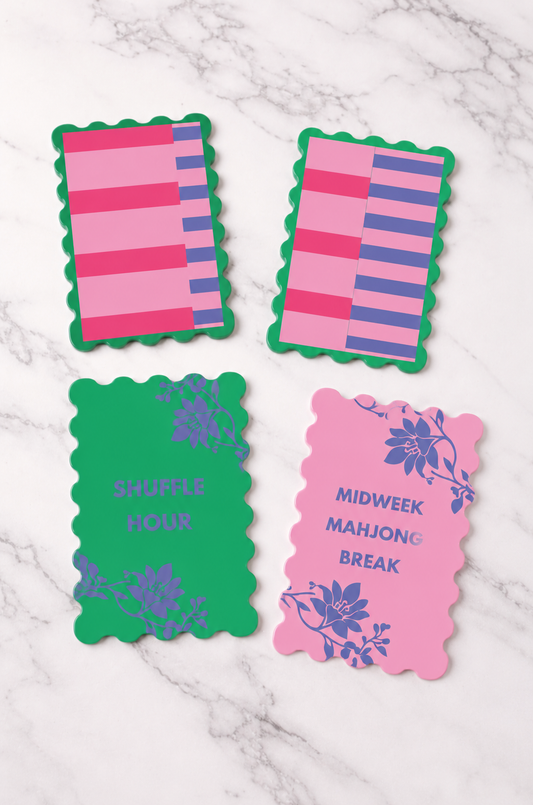 Girl Tribe Co - Weekday Stripes Mahjong Shufflers Set of 2