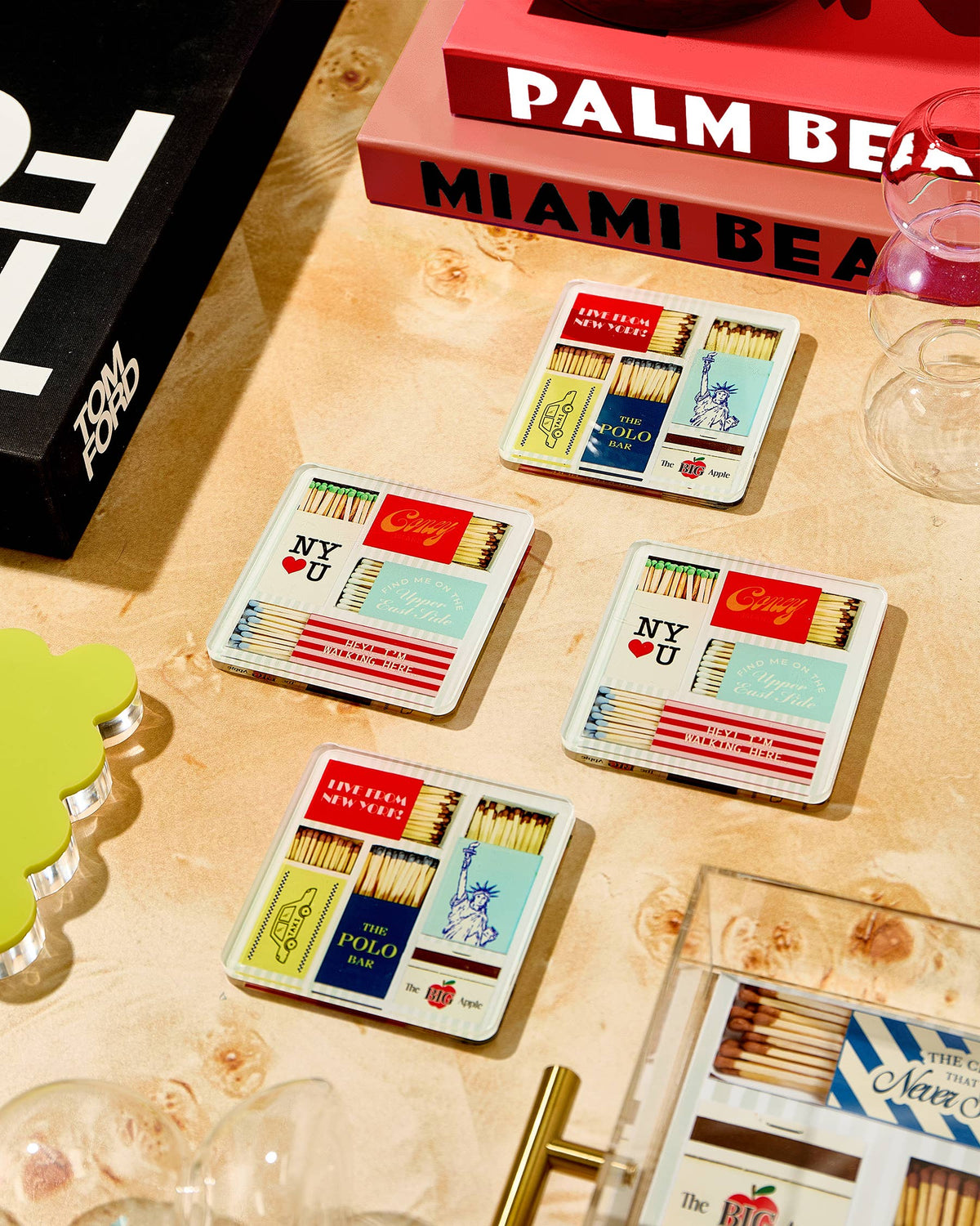 Tart By Taylor - New York Matchbook Coasters: Individual Coaster