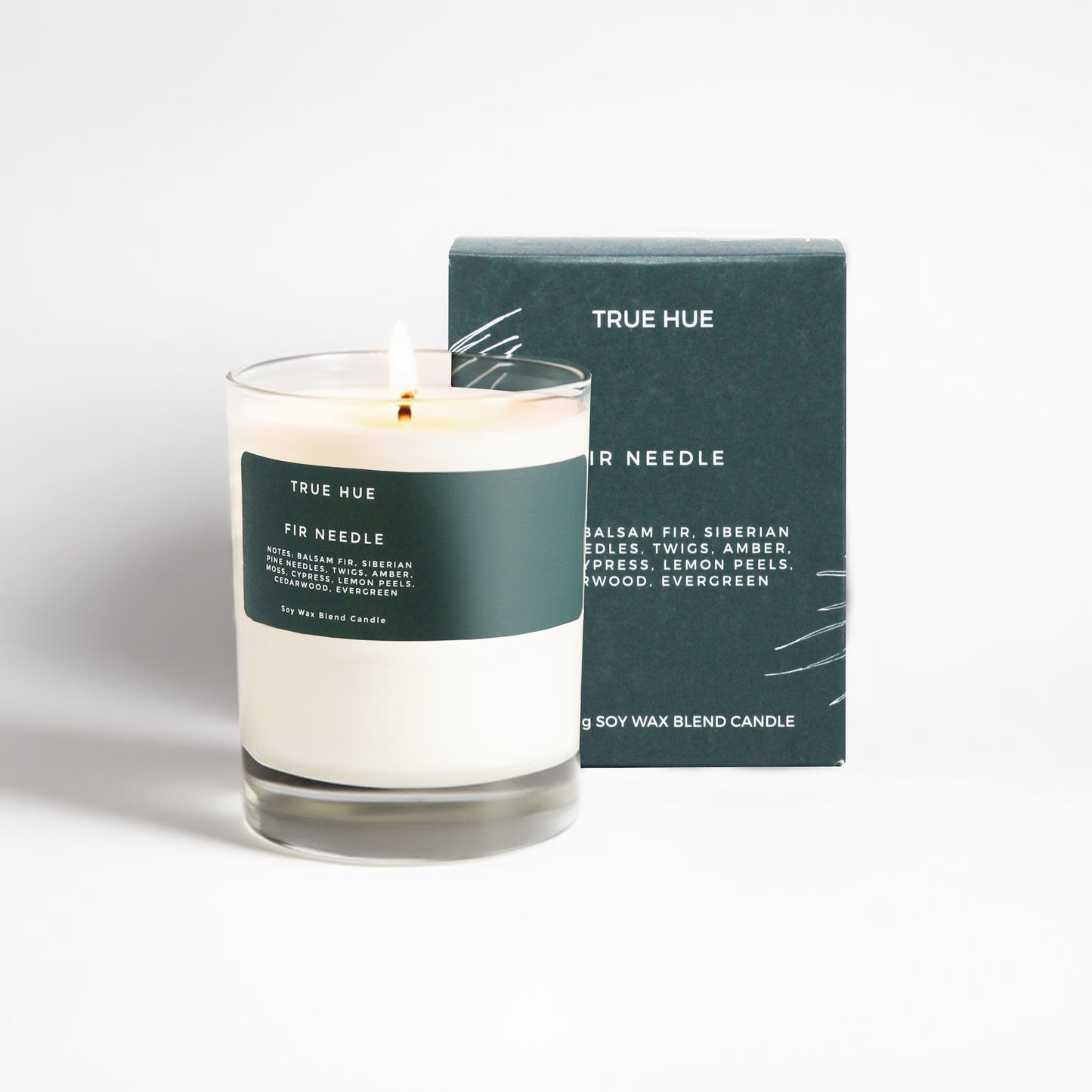 True Hue - Fir Needle Large Candle - FALL / HOLIDAY