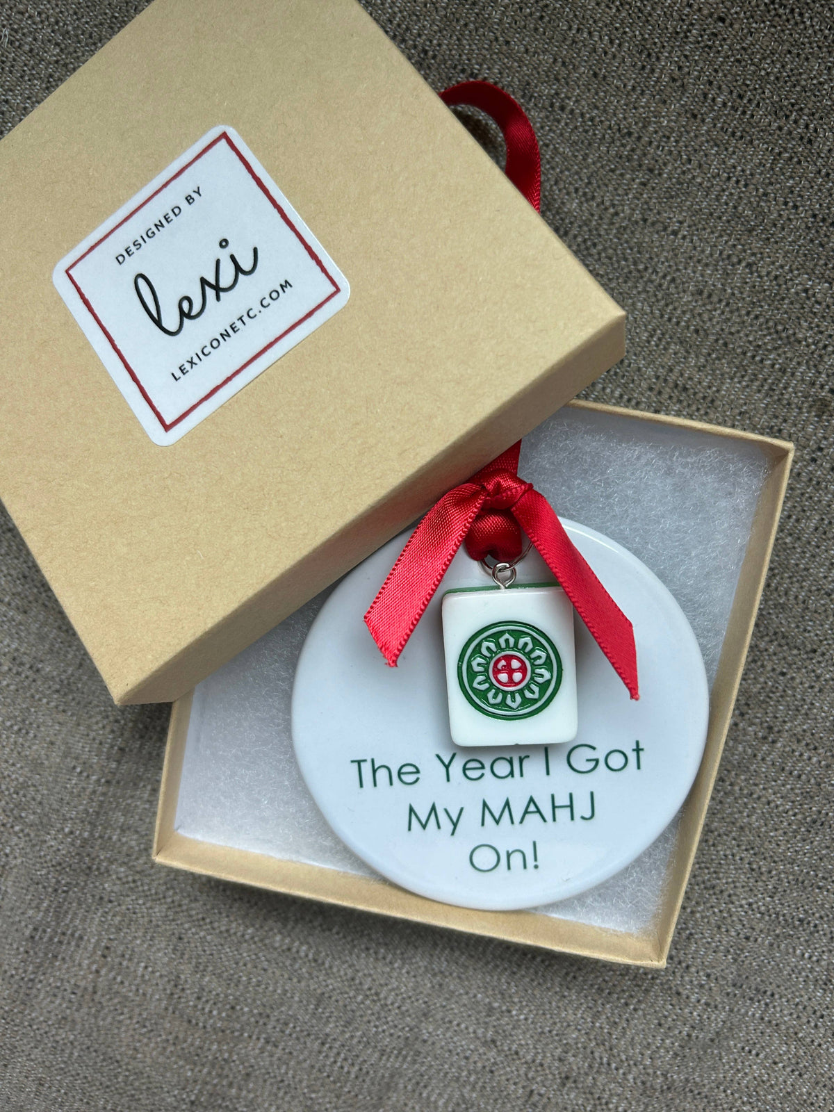 MAHJONG 2026 Ornament: SIGNATURE KRAFT BOX