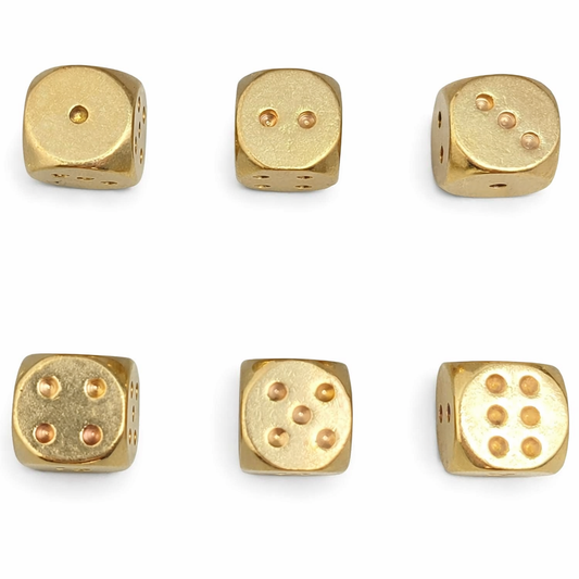 2pcs Brass Dice