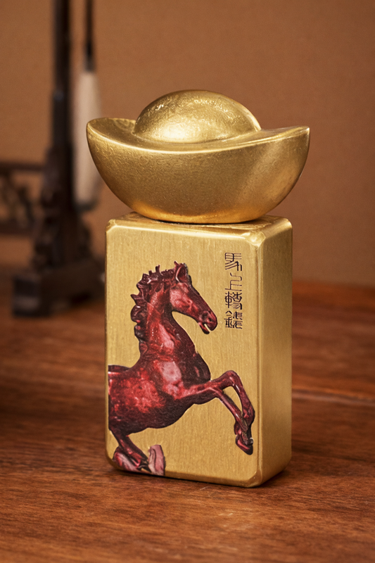 Year of the Horse Prosperity Mahjong Tile and Spinner