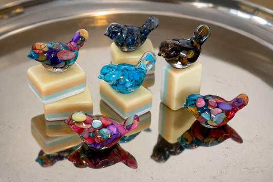 Crystal Mahjong Birdie Turquoise