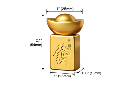 Prosperity Mahjong Brass Tile - Spinner
