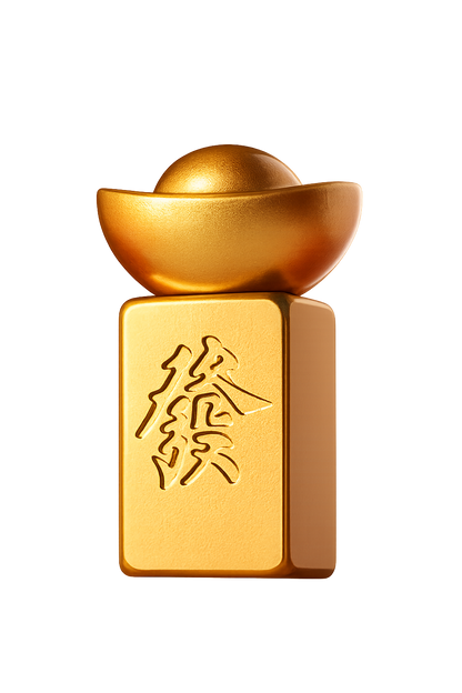 Prosperity Mahjong Brass Tile - Spinner