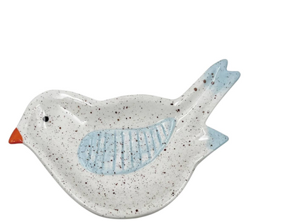 Ceramic Bird Mahjong Dice Dish