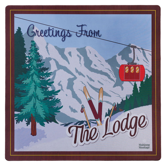 Winter Lodge Mahjong Mat