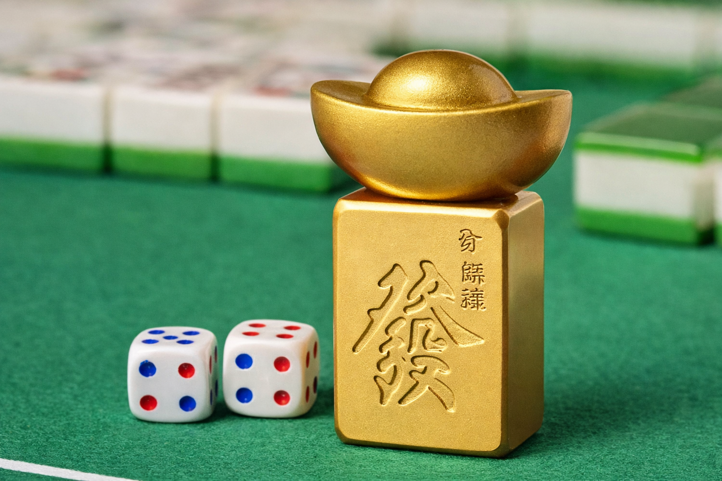 Prosperity Mahjong Brass Tile - Spinner