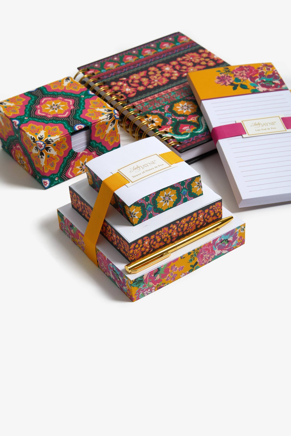 Lady Jayne - Tower of Notes With Pen Global Garden
