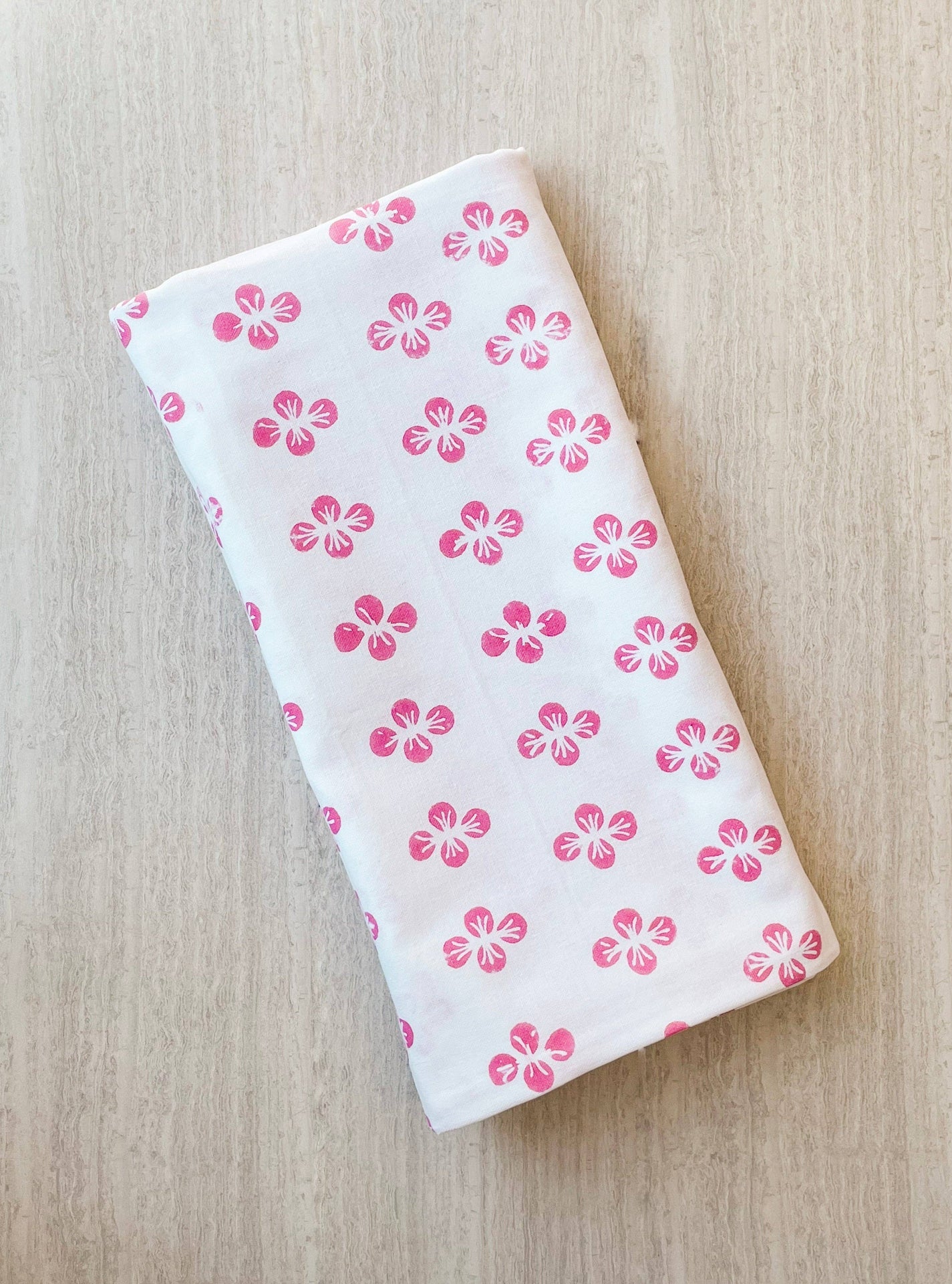 Mended - Table Throw - Dogwood, Pink