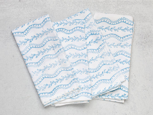 Organic Napkins (set of 4) - Abigail, Uniform Blue by Mended