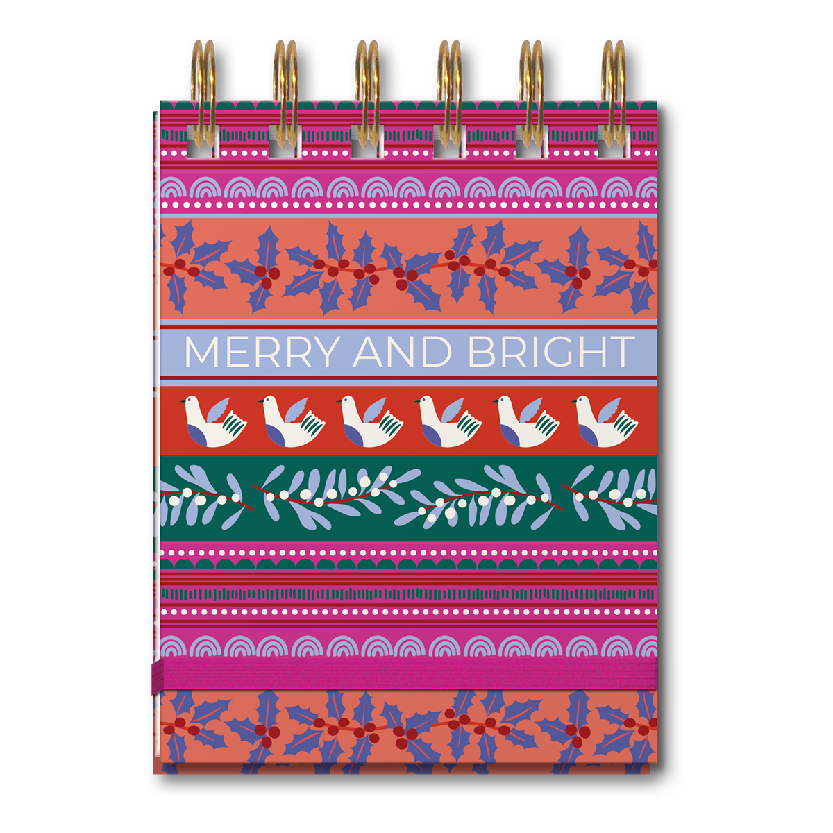 Lady Jayne - SPIRAL NOTEPAD FESTIVE BRIGHT