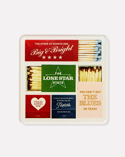 Tart By Taylor - Texas Matchbook Coasters: Individual Coaster