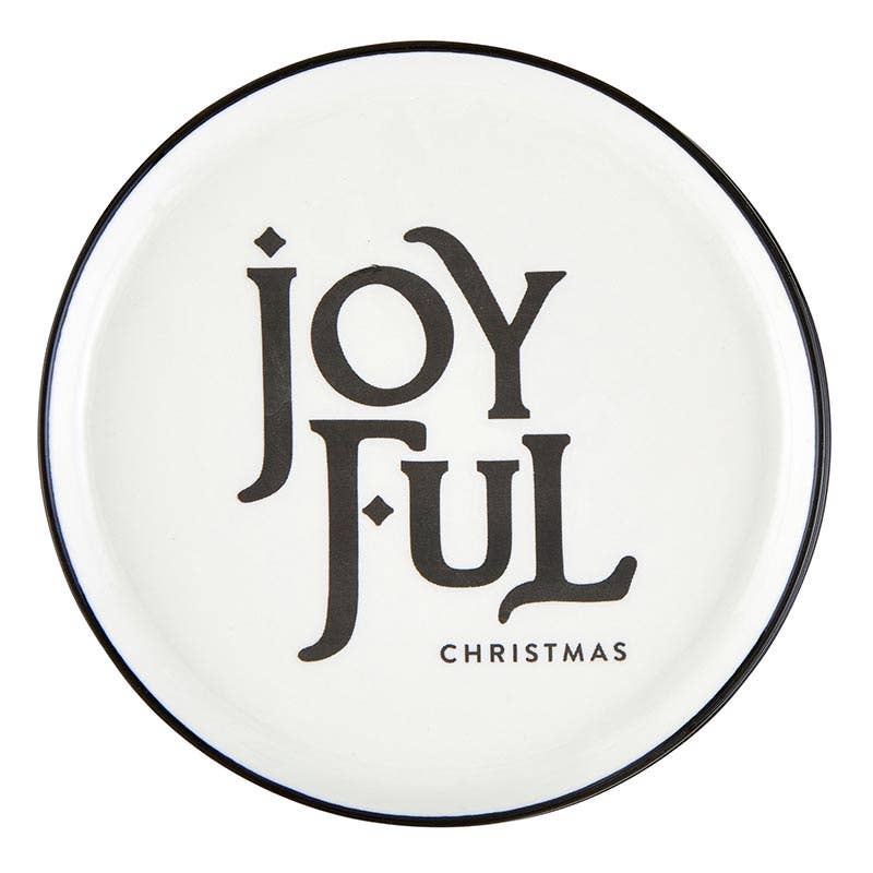 Angle - Holiday Appetizer Plates - Joyful - Set of 4