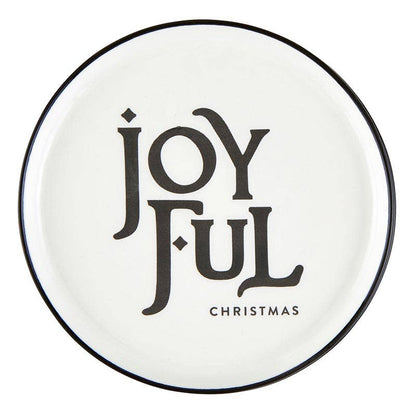 Angle - Holiday Appetizer Plates - Joyful - Set of 4