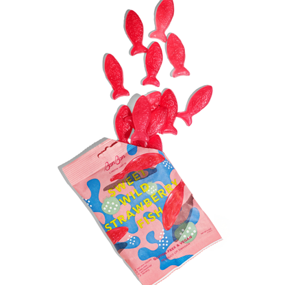 Sweet Wild Strawberry Fish - Swedish Candy 5.2oz (150g)