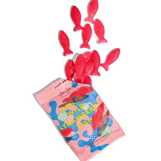 Sweet Wild Strawberry Fish - Swedish Candy 5.2oz (150g)