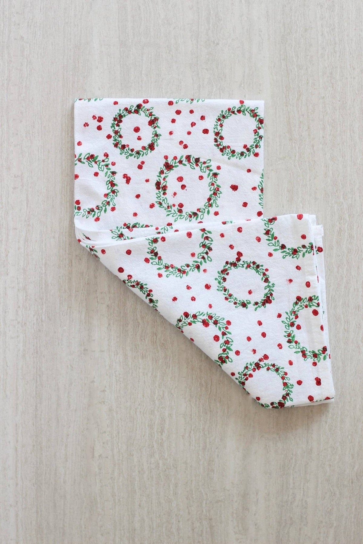 Wreath, Evergreen & Red