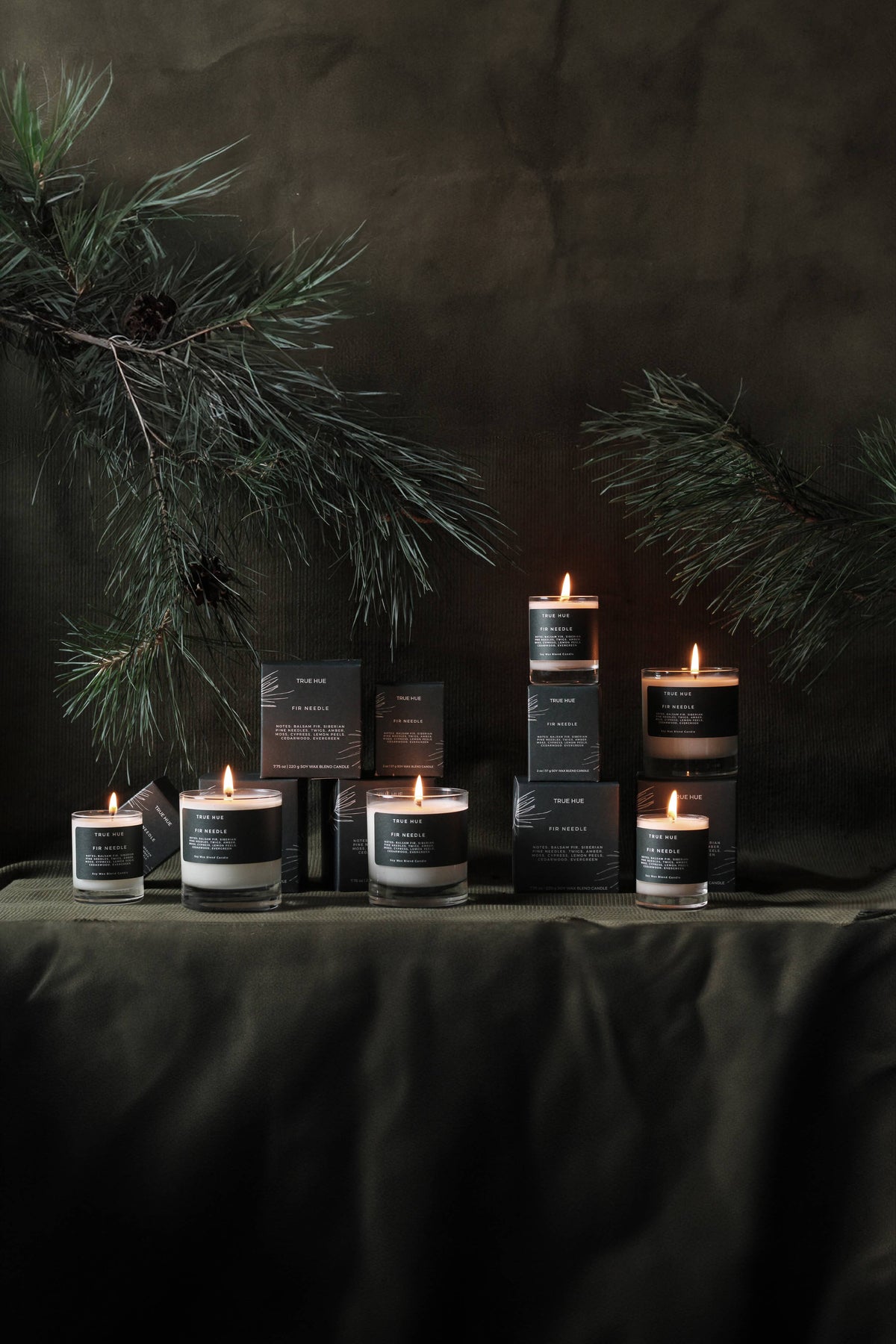 True Hue - Fir Needle Mini Candle - FALL / HOLIDAY