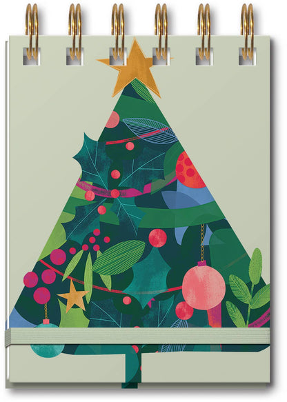 Lady Jayne - DECK THE HALLS TREE SPRIAL NOTEPAD