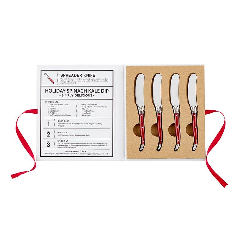 Red Charcuterie Spreaders Book Box - Santa Barbara Design Studio by Creative Brands