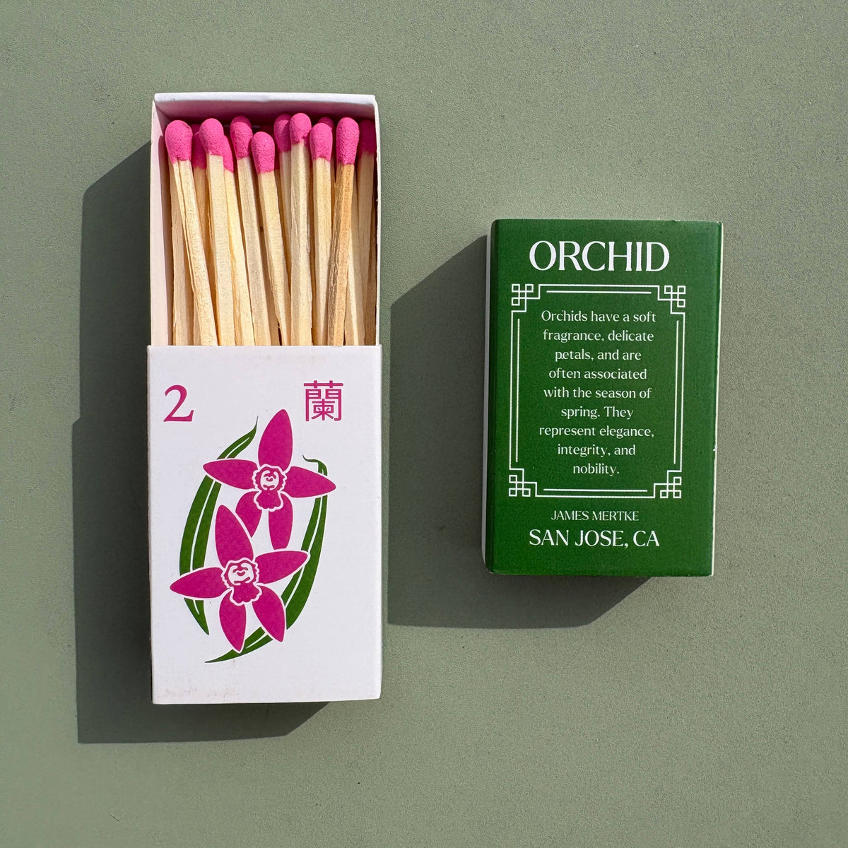Painting With James - Mahjong Matchboxes - Orchid