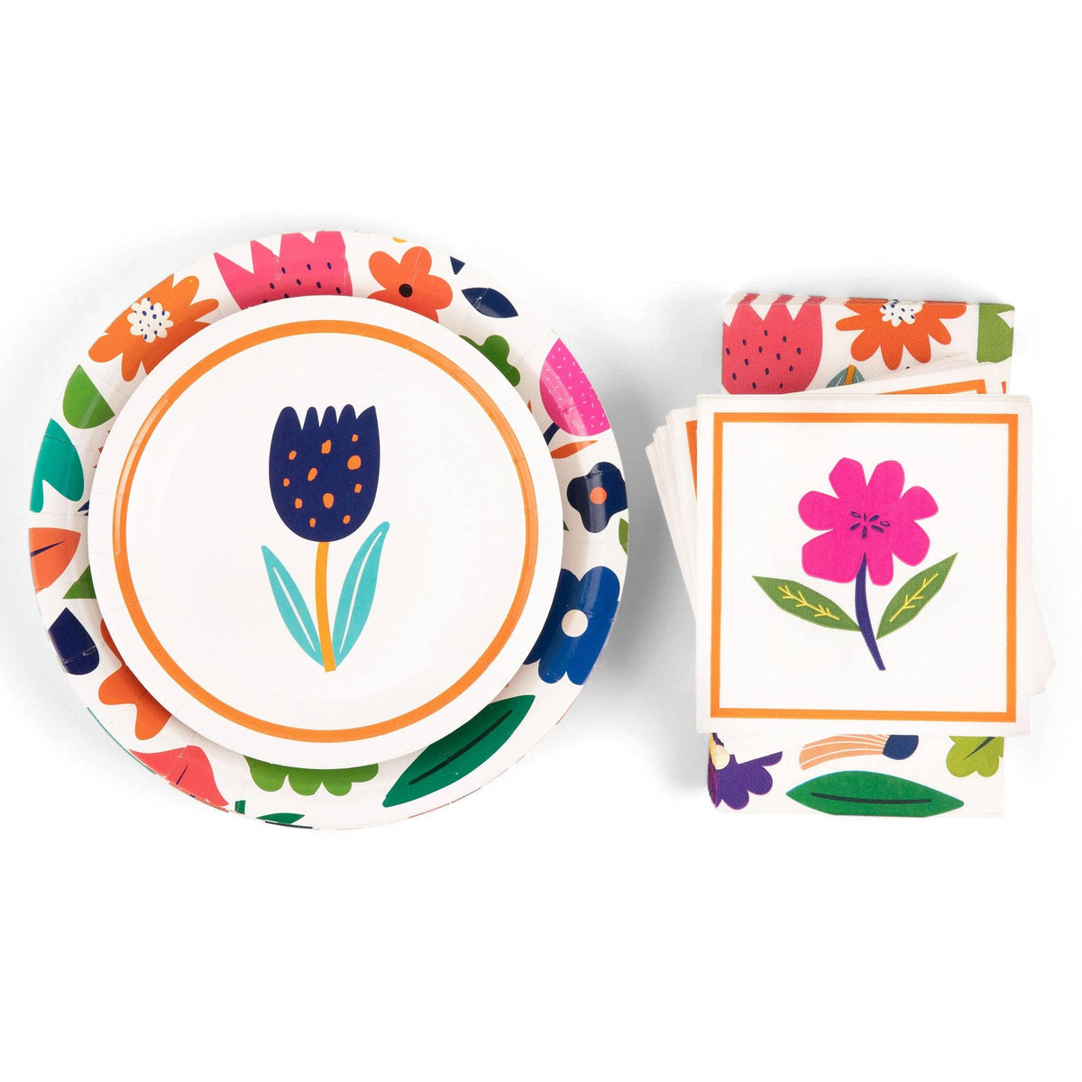 Bold Botanicals Plates + Napkins | Curated Bundle Option