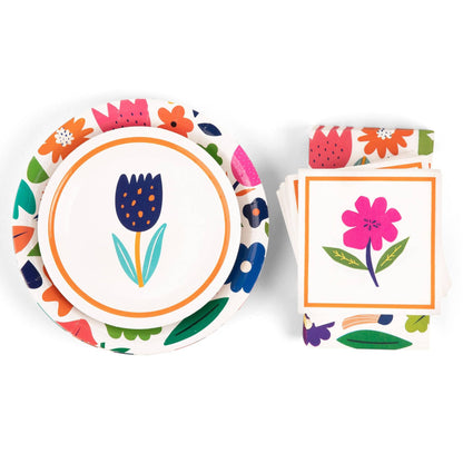 Bold Botanicals Plates + Napkins | Curated Bundle Option