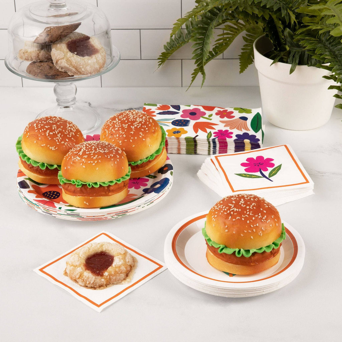 Bold Botanicals Plates + Napkins | Curated Bundle Option