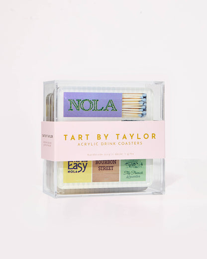 Tart By Taylor - New Orleans Matchbook Coasters: Individual Coaster