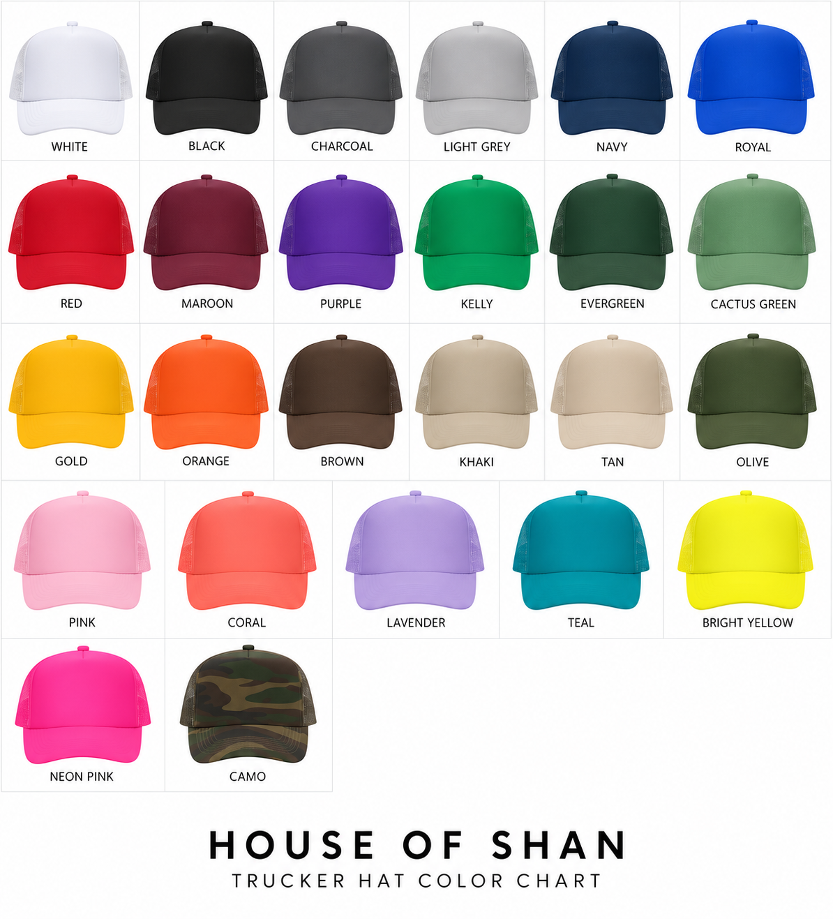 FUZZY PINK PATCH: Royal Blue House of Shan, INC - Imperfect Heart 'Patch' Trucker Hats -