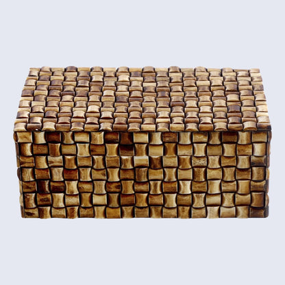 Decorative Storage Box Mekong Chai Bone Inlay 12x8x5-Holds Tiles