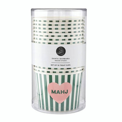 Paper Treat Cups - Mahj: Tube Packaging: 3.75" Dia x 6.75" H  ,   Paper Cup: 9 oz 2.75" H