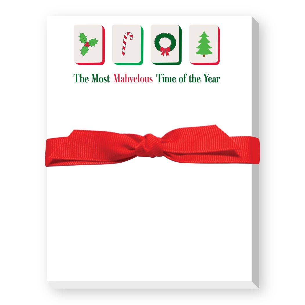 Donovan Designs - MAHJONG CHRISTMAS MINI NOTEPAD