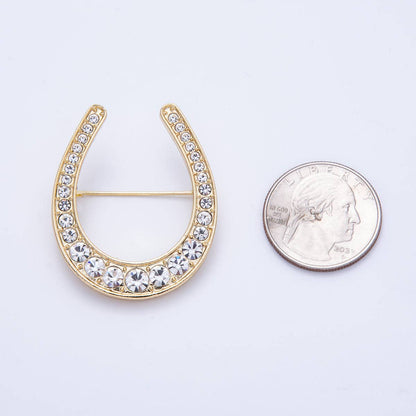 Horseshoe Brooch - Mahjong Gift
